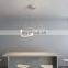 Simple modern creative hanging ceiling pendant lamps minimalist line led pendant light restaurant nordic home chandelier
