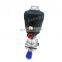 Stainless Steel Sanitary  weld Diaphragm Valve with Plastic Pneumatic Actuator