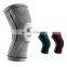 Silicone Protective Gear Sports Fitness Nylon Black Knee & Elbow Pads Brace Compression Sleeve Knee Support for Running