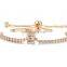 SHENGKE K0156L Woman Gift Box Watch Set Gold Luxury Lady Watch with Necklace Earing Bracelet Saat Bangle