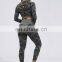 2pcs work out gym wear women camouflage camo crop top and yoga gym pants leggings set