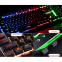 Waterproof Rainbow Key Board with Exclusive Mobile Phone Holder Backlight Portable Metal Panel RGB Gaming Keyboard