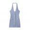 New women's European and American style fashionable elastic neck hanging collar dress