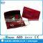 Red Croco Leather Jewelry Clutch