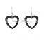 Beautiful Fashion Cheap Ruby Crystal Stone Heart Drop Earring Jewelry Set