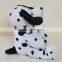 Stuffed Plush White Sitting Dog/Plush Dog With Spot/Small Stuffed Plush Dog