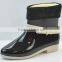 Warm winter fashion boots with cotton and cotton warm female short tube rain shoes