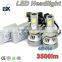 High power 38w led headlamp 7000lm per set 5 color available h1 h3 h4 h7 9004 9007