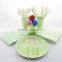 Wedding Decoration Chevron Disposable Party Tableware Set