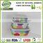new decal bamboo fibre bio homeware lunch box, bamboo snack bowl