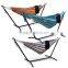 Double Hammock with Space-Saving Steel Stand Summer Outdoor Relax Bag Include