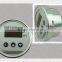 12V power back mounted digital pressure gage with led display