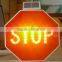 Super Brightness LED Informative Display Solar Traffic Warning Signs