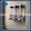 Silver Triple Wall Mounted Dry Food Dispenser Container Snack Plastic