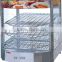 Double Layers Black Curved Glass Hot Food Showcase FW-827A