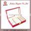 Jinhua Supplier Rectangular Wooden MDF PU Leather Jewelery Box with Window