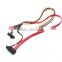 slimline sata 7+6 pin to 7 pin to double 15pin HDD cable