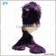 Design your own handmade knitted custom winter Animal scraf hats gloves set
