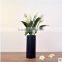 2016 factory matt square porcelain black vase from vietnam for table decor