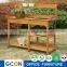 Cheap outdoor garden wood potting bench station