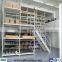 Warehouse storage mezzanine racks and shelving