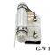 spring loaded glass hinge for round post