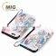 hot with lanyard and Coloured drawing 2 in 1 separated magnetic self stick pu leather flip Mobile phone case For iphone 5S 5G