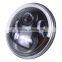 7" Round Hi/Lo Beam LED Headlights With Half Top Halo Ring Angel Eyes / Turn Signal Headlight For Jeep Wrangler JK TJ LJ