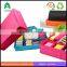 nonwoven underware storage box with 7 dividers wih lid