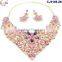 CJ1149-19 Multi color crystal jewelry beads Indian bridal jewelry sets elegant wedding jewelry