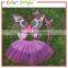 Baby girl fairy dress with wings, butterfly shaped little fairy dress