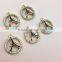 Various design zinc alloy diy locket charms