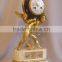 white marble clock