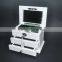 Painted white jewellery storage wooden gift box