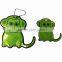 Monkey shape pvc reflective safety car key accessories