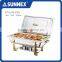 Sunnex Professional Classic Full Size Chafing Dish Set / Buffet Chafer, 8.5Ltr.