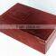 leather red wine box for double bottle