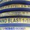 Flexible high temperature high pressure sandblasting hose for delivery concrete and sand