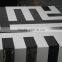 Restaurant coffee table/Black and white stripes cafe table/European style dining table