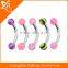 Double Side Acrylic Bar Eyebrow Ring Rook Piercings Rook Piercing Body Jewelry