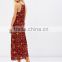 New trendy clothing floral printed african kitenge design long maxi dress