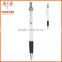 Exhibition Conference Custom Wired Clip Plunger Action Ballpoint Pen With Rubber Grip Ball Pen Supplier