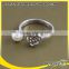jewellery fashion rose flower perfect small pearl silver pearl rings