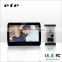 home door entry control system 10"tft-lcd 700tvline door phone intercom system ETE wired ring doorbell video with camera