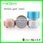 2016 promotional gift items metal case USB round bluetooth speaker mp3 player
