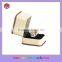 Elegant White Leather Single Wedding Ring Box Custom Package Box For Wedding Ring