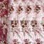 African Nigeria peach lace material french/sequin lace fabric/lace fabric new sample