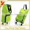 Foldable trolley shopping bag,vegetable shopping trolley bag