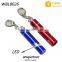 Convenient Metal Bottle Opener Key Chain, Flashlight Key Chain