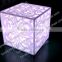 High Quality Rechargeable Led Light Up Illuminated Acrylic Cube Table For Sale